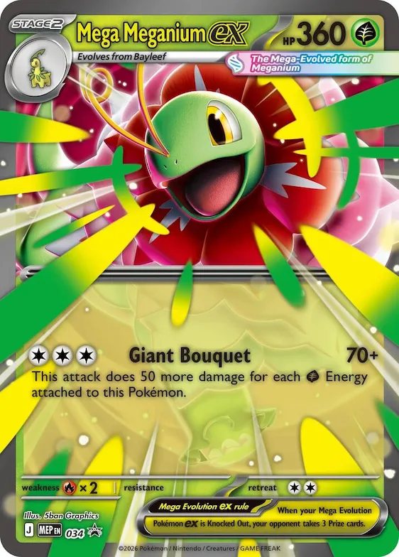 Mega Meganium ex #34 – XY Trainer Kit: Sylveon & Noivern