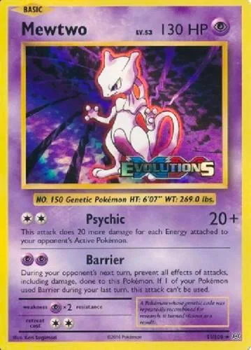 Mewtwo (XY Evolutions Prerelease) #51 – XY Promos