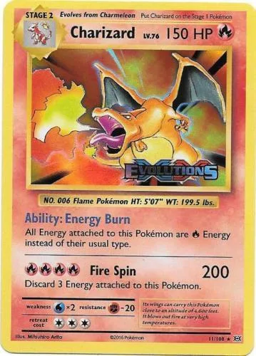 Charizard (XY Evolutions Prerelease) #11 – XY Promos