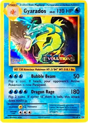 Gyarados - 34/108 (Prerelease) [Staff] #34 – XY Promos