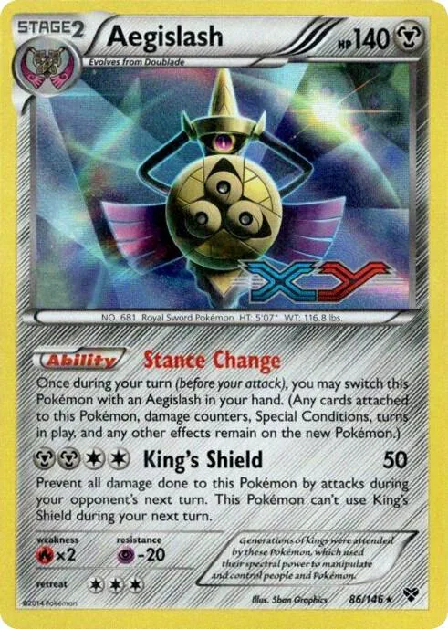 Aegislash (Prerelease) #86 – XY Promos