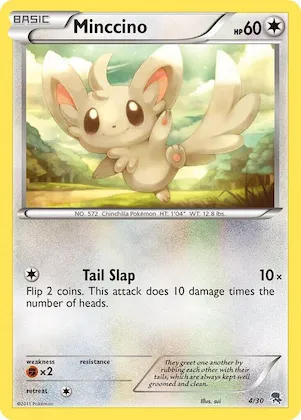 Minccino (#4) #4 – BW Trainer Kit: Excadrill & Zoroark
