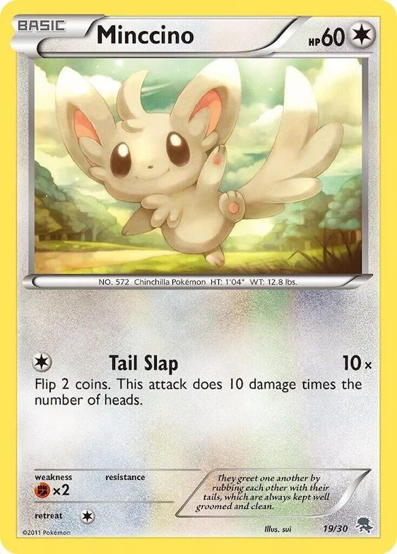 Minccino (#19) #19 – BW Trainer Kit: Excadrill & Zoroark