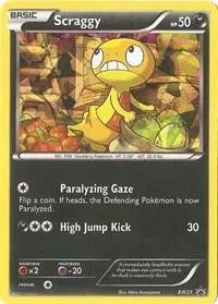 Scraggy - BW25 (Cracked Ice Holo) #bw25 – Black and White Promos