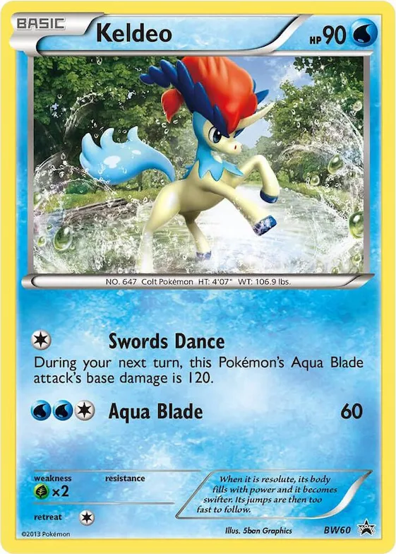 Keldeo - BW60 #bw60 – Black and White Promos