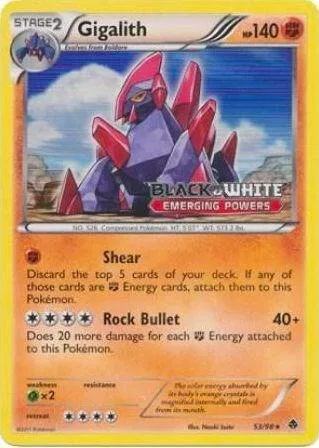 Gigalith (Prerelease) #53 – Black and White Promos