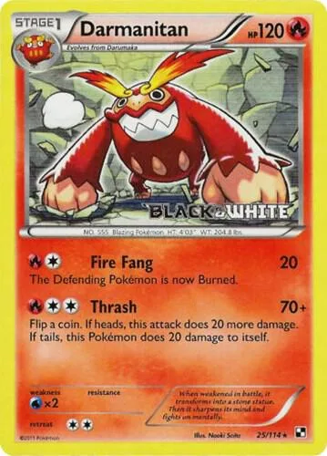 Darmanitan (Prerelease) #25 – Black and White Promos