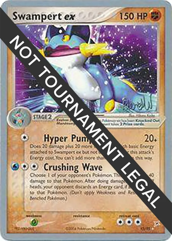 Swampert ex - 2004 (Reed Weichler) #95 – World Championship Decks
