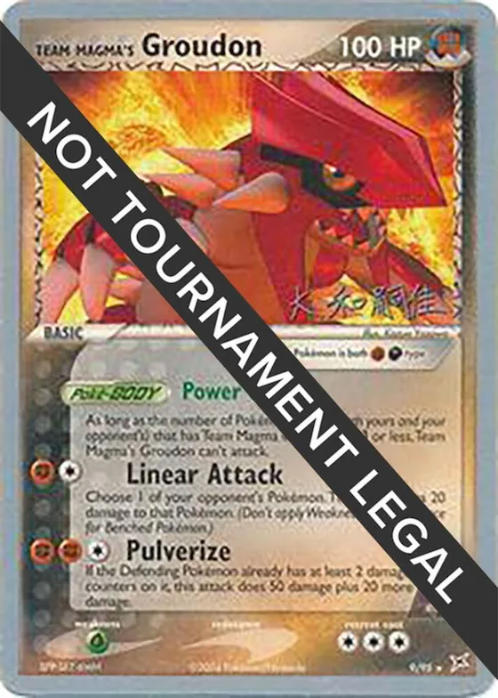 Team Magma's Groudon - 2004 (Tsuguyoshi Yamato) #9 – World Championship Decks
