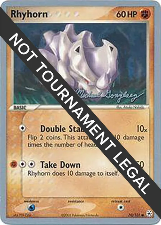 Rhyhorn - 2005 (Michael Gonzalez) #70 – World Championship Decks