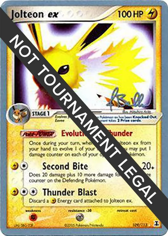 Jolteon ex - 2006 (Jimmy Ballard) #109 – World Championship Decks