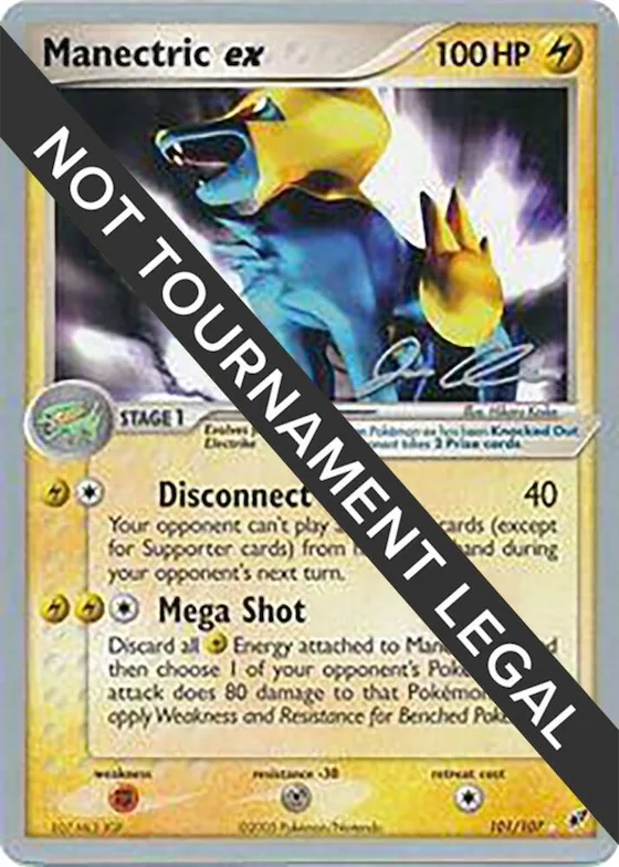 Manectric ex - 2006 (Jason Klaczynski) #101 – World Championship Decks