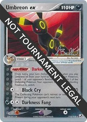 Umbreon ex - 2006 (Jimmy Ballard) #112 – World Championship Decks