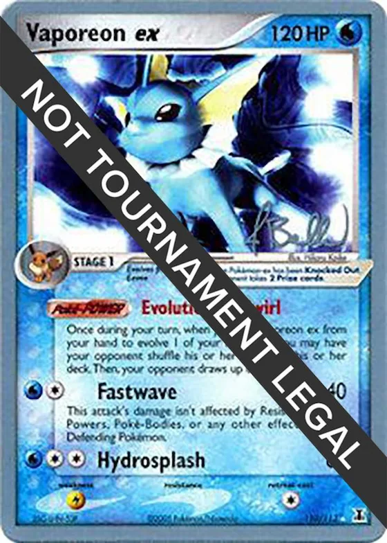 Vaporeon ex - 2006 (Jimmy Ballard) #110 – World Championship Decks
