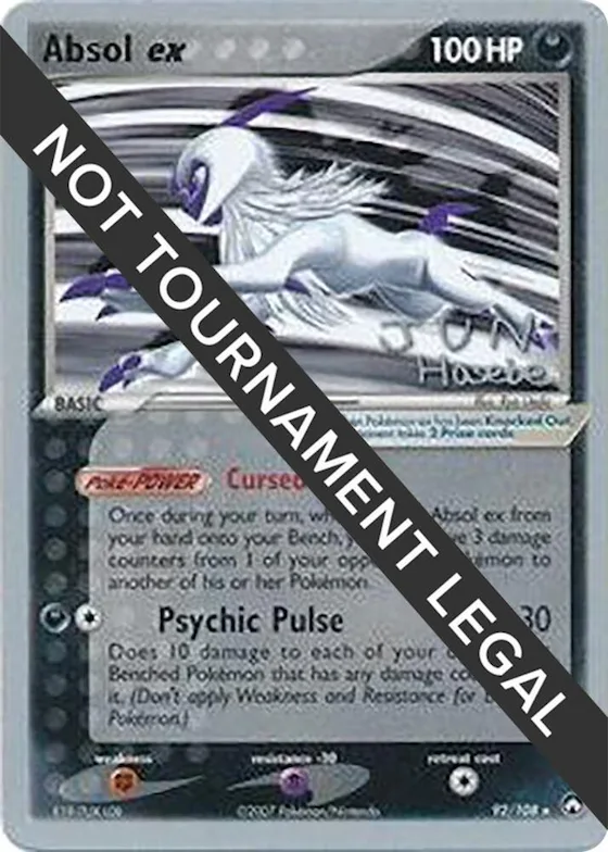 Absol ex - 2007 (Jun Hasebe) #92 – World Championship Decks
