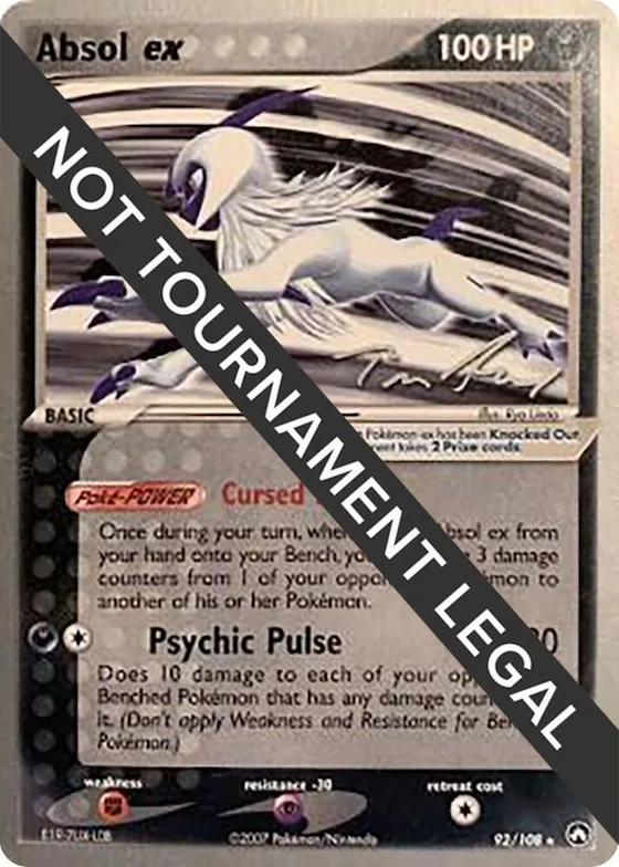 Absol ex - 2007 (Tom Roos) #92 – World Championship Decks