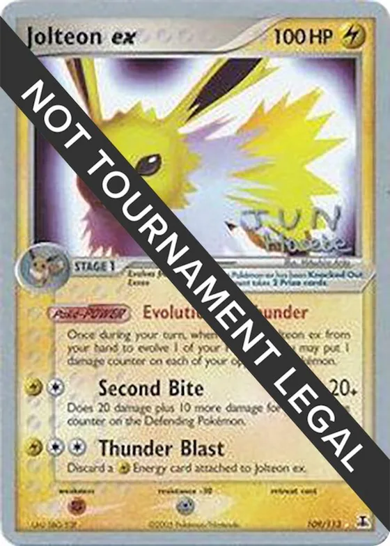 Jolteon ex - 2007 (Jun Hasebe) #109 – World Championship Decks