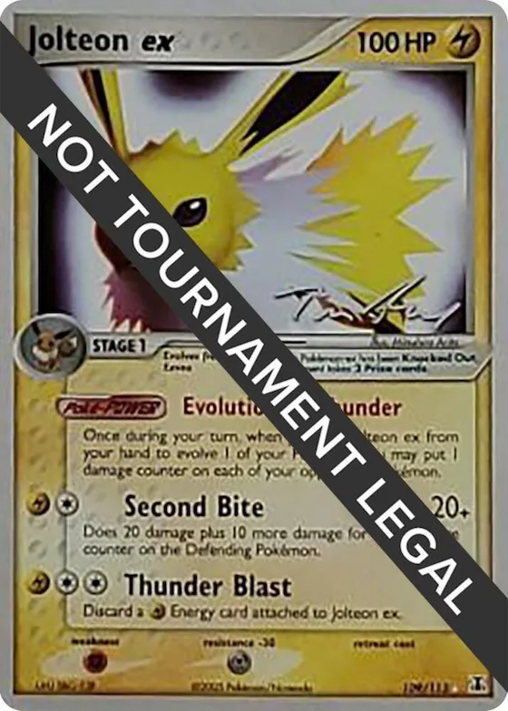 Jolteon ex - 2007 (Tom Roos) #109 – World Championship Decks