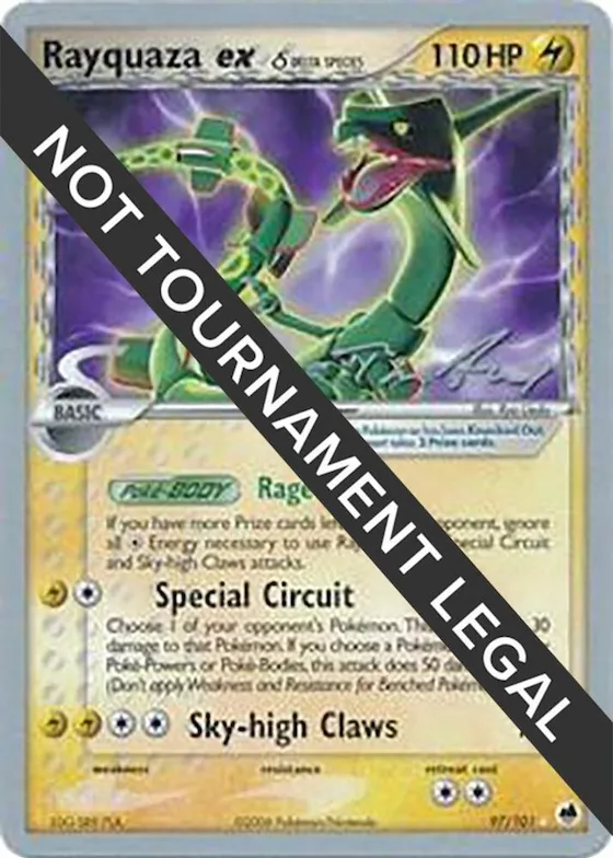 Rayquaza ex (Delta Species) - 2007 (Tom Roos) #97 – World Championship Decks