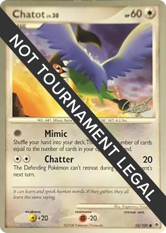 Chatot - 2008 (Paul Atanassov) #55 – World Championship Decks