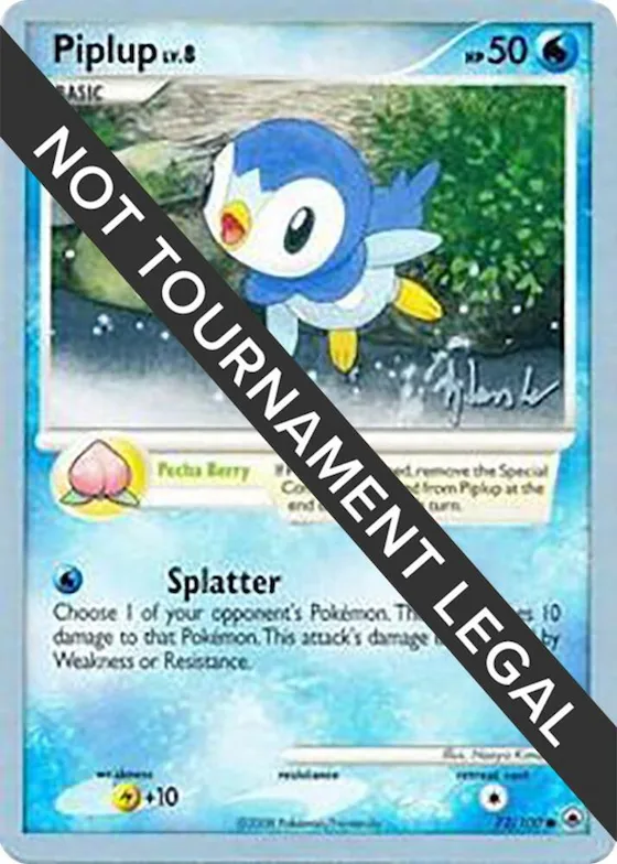 Piplup (72) - 2008 (Dylan Lefavour) #72 – World Championship Decks