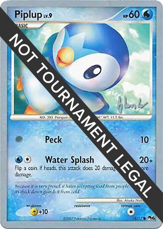 Piplup (15) - 2008 (Dylan Lefavour) #15 – World Championship Decks
