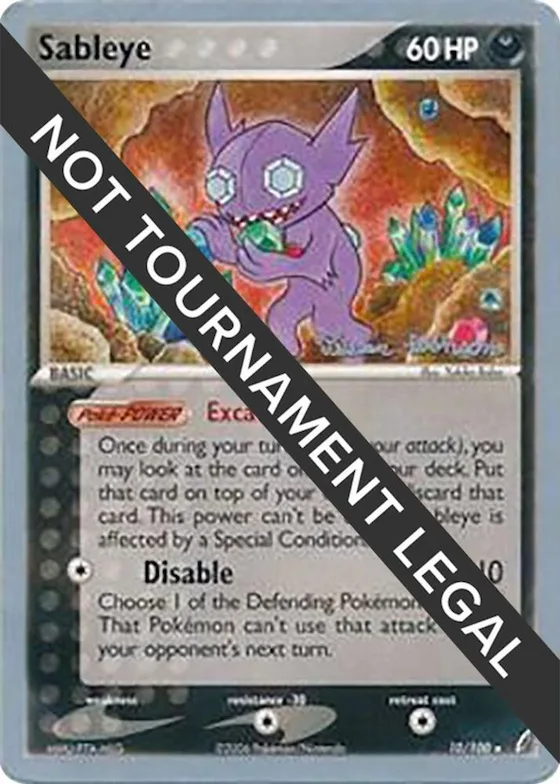 Sableye - 2008 (Tristan Robinson) #10 – World Championship Decks