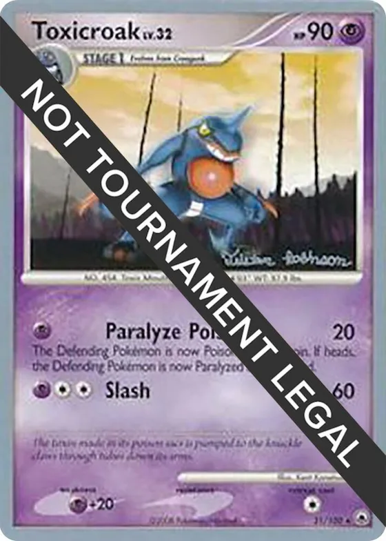 Toxicroak - 2008 (Tristan Robinson) #31 – World Championship Decks