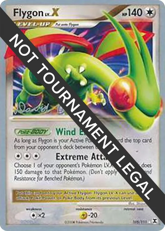 Flygon LV.X - 2009 (David Cohen) #105 – World Championship Decks