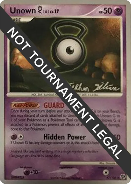 Unown [G] - 2009 (Stephen Silvestro) #57 – World Championship Decks