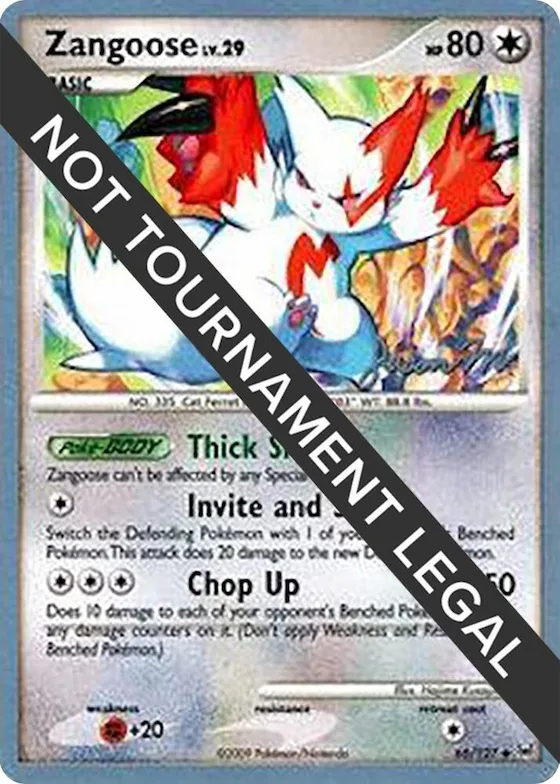 Zangoose - 2009 (Jason Martinez) #66 – World Championship Decks