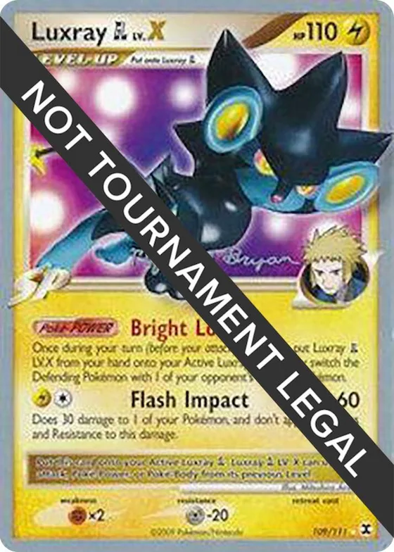 Luxray GL LV.X - 2010 (Mychael Bryan) #109 – World Championship Decks
