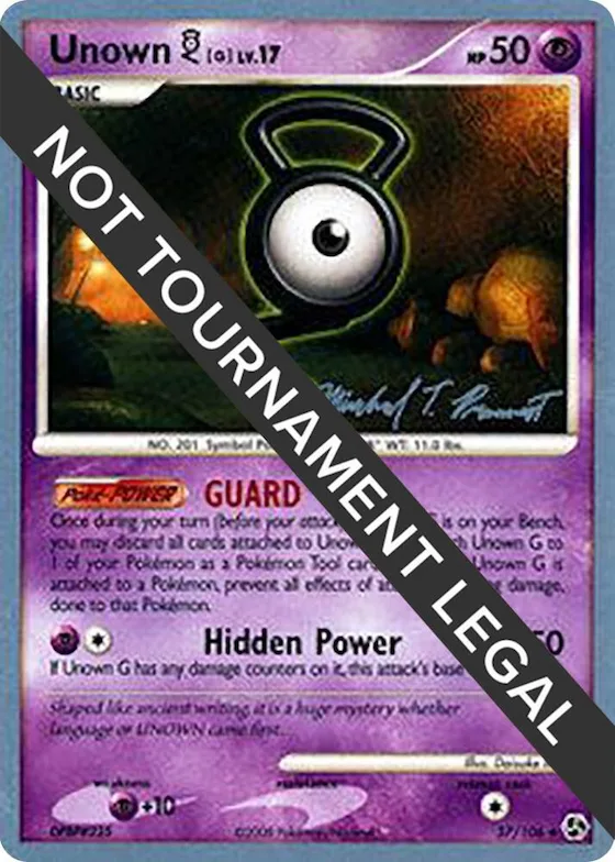 Unown [G] - 2010 (Michael Pramawat) #57 – World Championship Decks