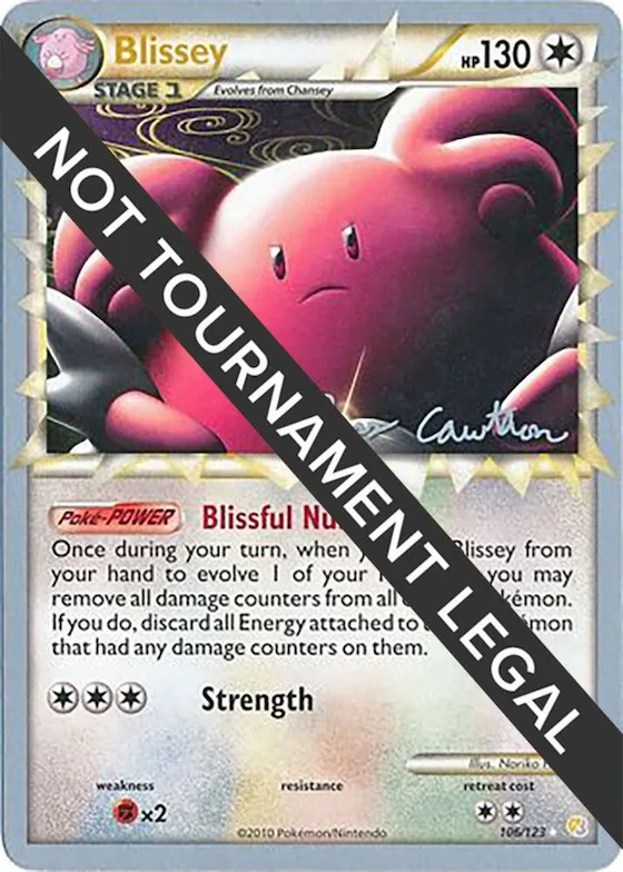 Blissey - 2011 (Ross Cawthon) #106 – World Championship Decks