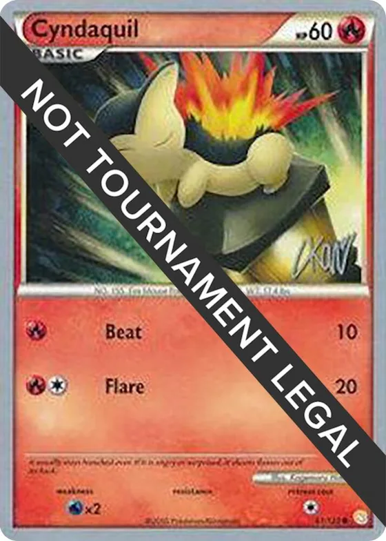 Cyndaquil - 2011 (Christopher Kan) #61 – World Championship Decks