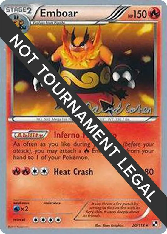 Emboar - 2011 (David Cohen) #20 – World Championship Decks
