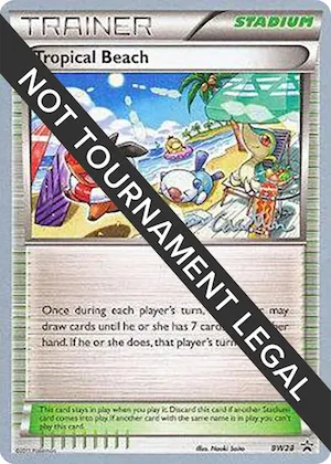 Tropical Beach - 2011 (Ross Cawthon) #bw28 – World Championship Decks