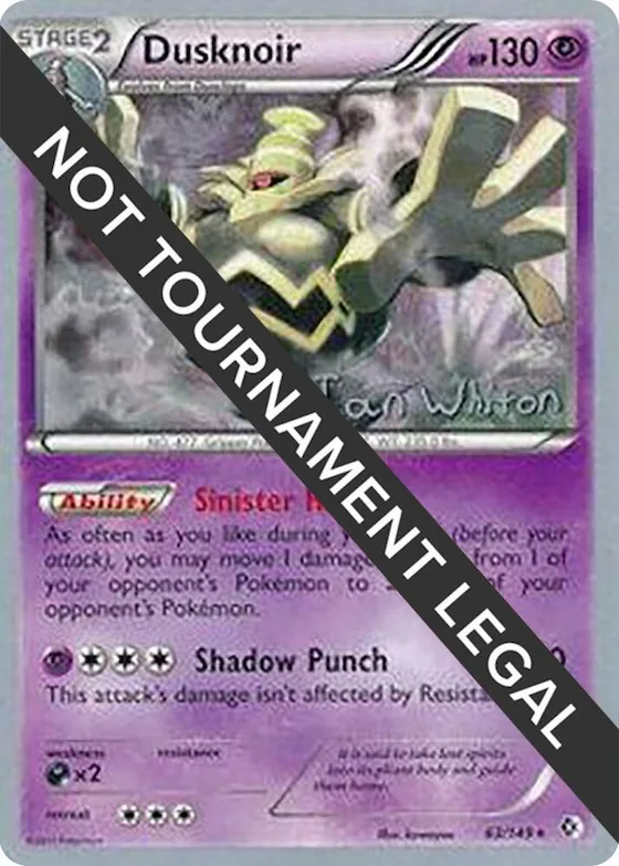 Dusknoir - 2013 (Ian Whiton) #63 – World Championship Decks