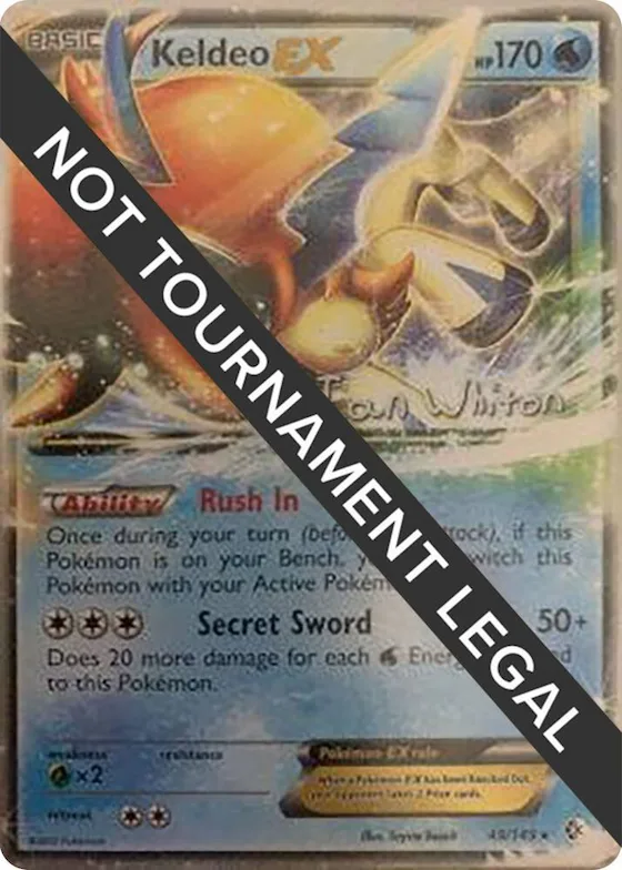 Keldeo EX - 2013 (Ian Whiton) #49 – World Championship Decks