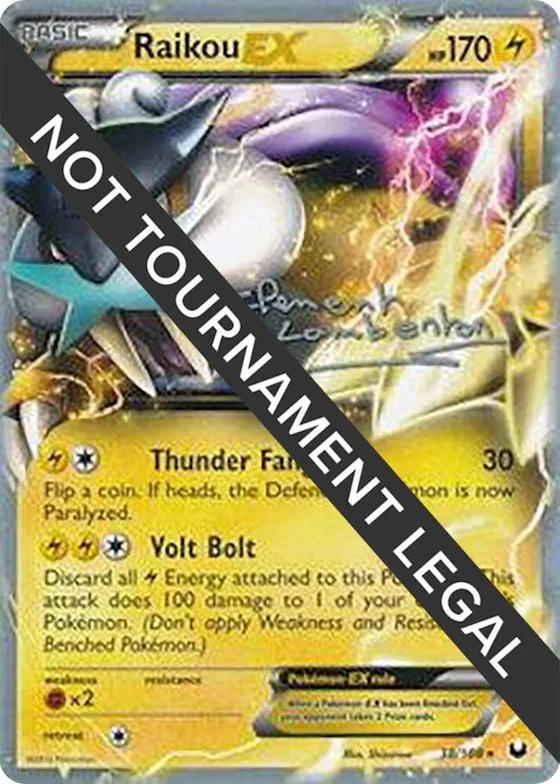 Raikou EX - 2013 (Clement Lamberton) #38 – World Championship Decks