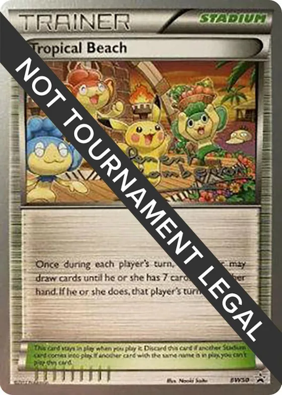 Tropical Beach - 2013 (Clement Lamberton) #bw50 – World Championship Decks