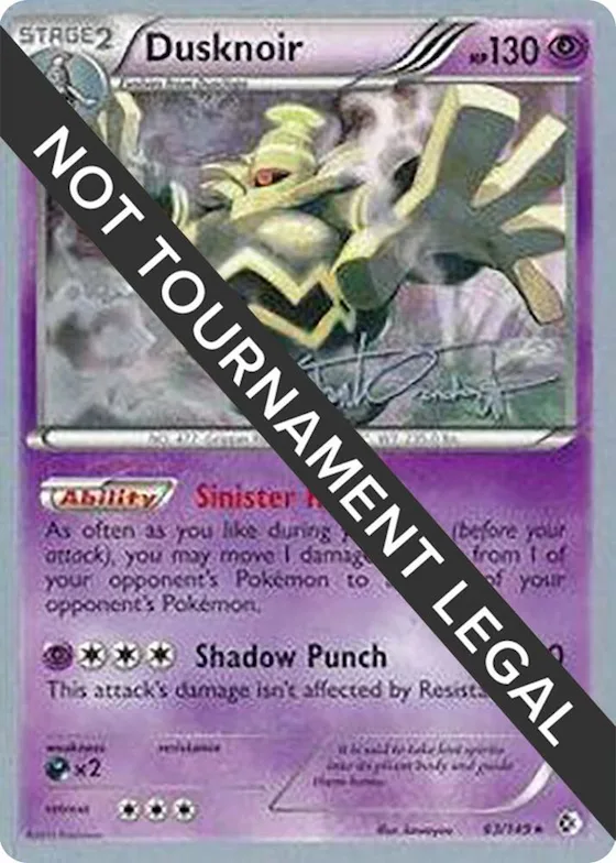 Dusknoir - 2014 (Trent Orndorff) #63 – World Championship Decks