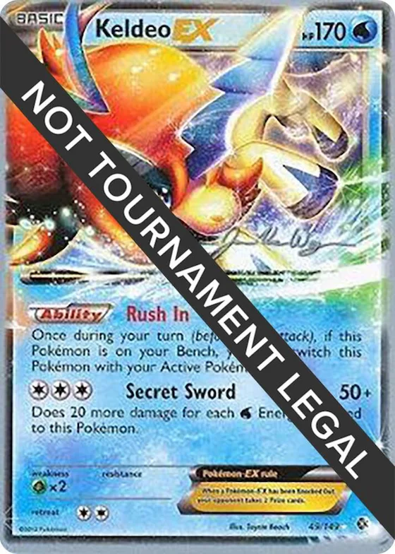 Keldeo EX - 2015 (Jacob Van Wagner) #49 – World Championship Decks
