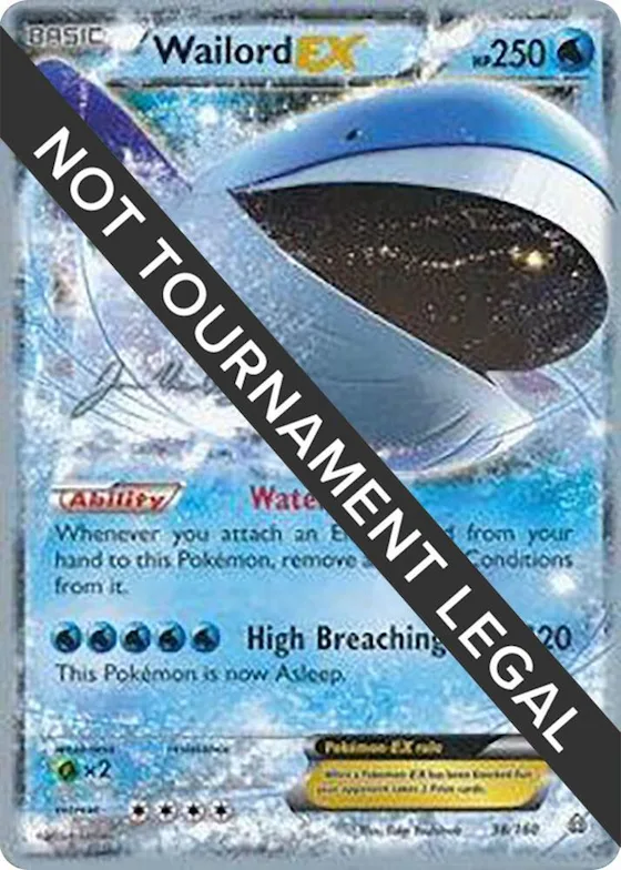 Wailord EX - 2015 (Jacob Van Wagner) #38 – World Championship Decks