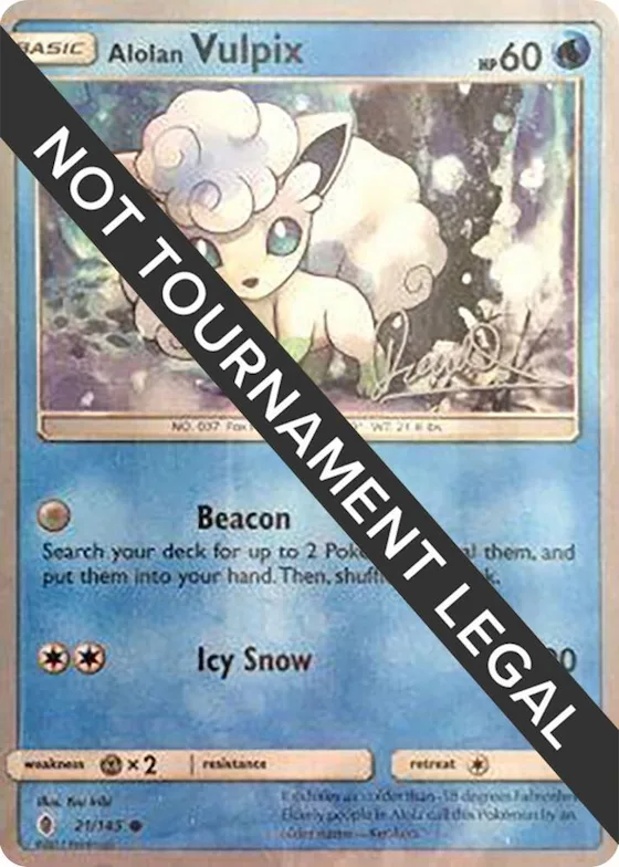 Alolan Vulpix - 2017 (Diego Cassiraga) #21 – World Championship Decks