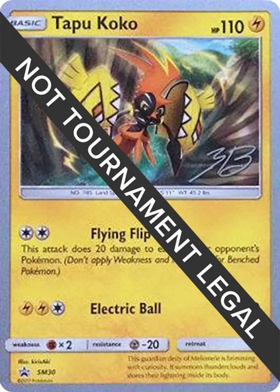 Tapu Koko - 2017 (Zachary Bokhari) #sm30 – World Championship Decks