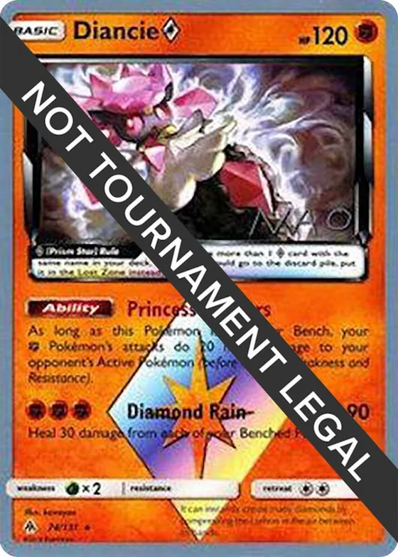 Diancie Prism Star - 2018 (Naohito Inoue) #74 – World Championship Decks