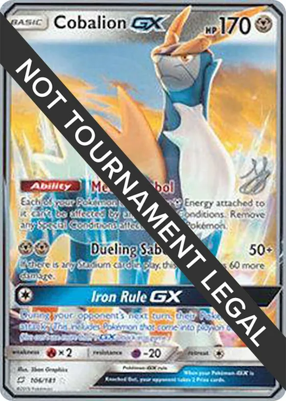 Cobalion GX - 2019 (Henry Brand) #106 – World Championship Decks