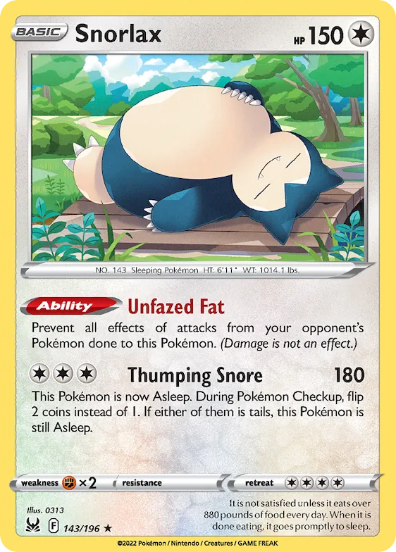 Snorlax - 2023 (Gabriel Fernandez) #143 – World Championship Decks