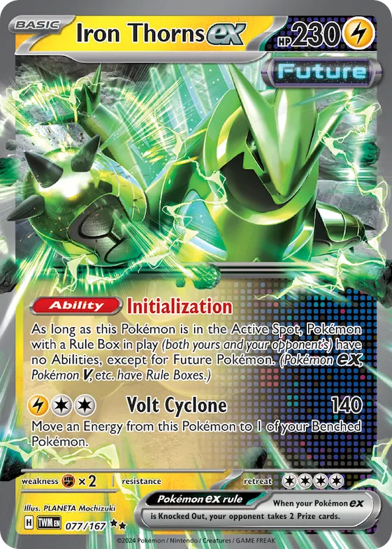 Iron Thorns ex - 077/167 - 2024 (Fernando Cifuentes) #77 – World Championship Decks